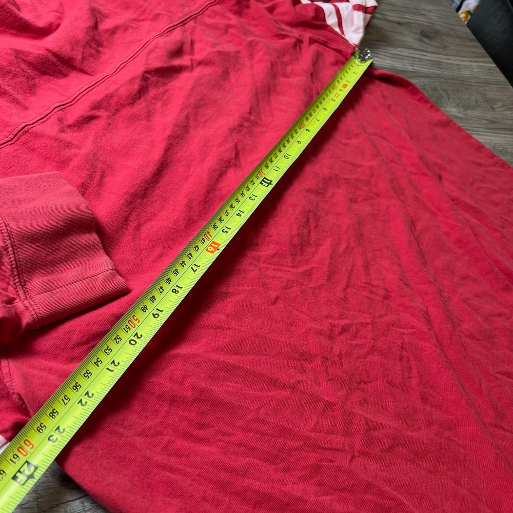 American Eagle Football Jersey Mens XXL Red Long Sleeve Number 6 Stripe Shirt - Picture 8 of 10